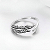 925 Sterling Silver Tree Leaf Ring PWB561