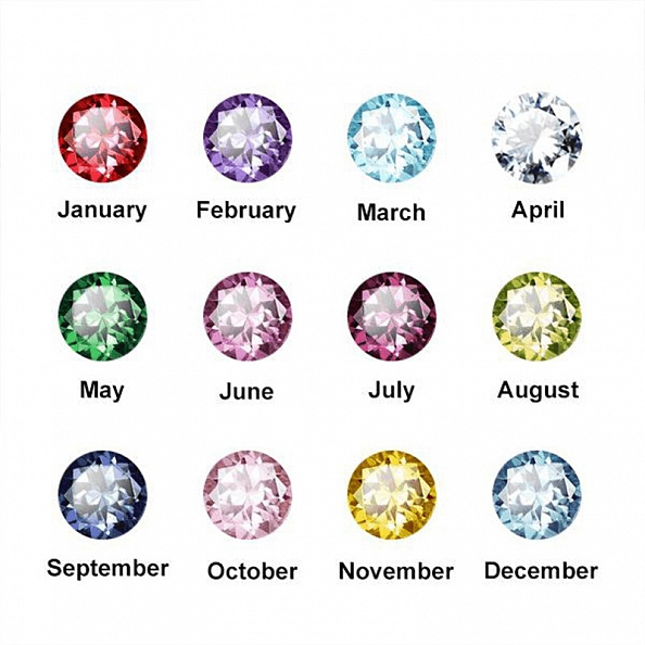 Angel Wing Name Necklace with Birthstone PW937