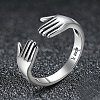 928 Sterling Silver Hug Ring PWB330