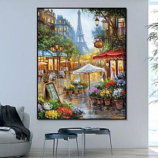 Landscape Eiffel Tower Paint By Numbers Kits PW363