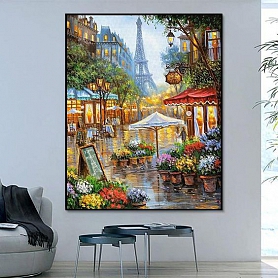 Landscape Eiffel Tower Paint By Numbers Kits PW363