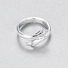 Adjustable S925 Sterling Silver Hug Ring PWB235