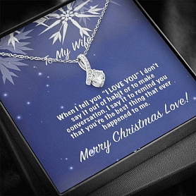 To My Wife - When I tell you I love you Necklace PWB060