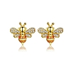 18K Gold Bee Stud Earrings PWB436