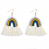 Colorful tassel earrings PWB226