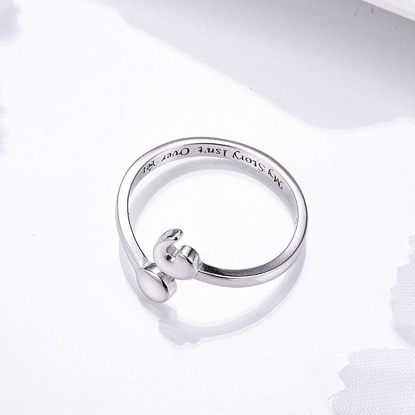Sterling Silver “My Story Isn't Over Yet ” Ring PWB362