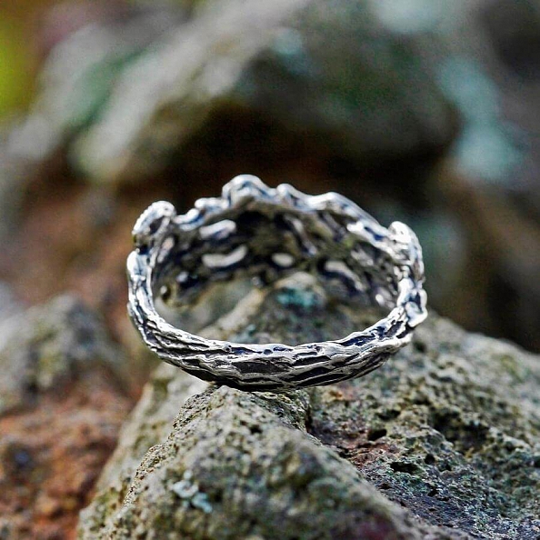 Retro Moonlight Woodland Ring PWB271