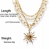 Multi Layer Sun Pendant Necklace PWB119