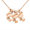 Personalized Mother's Necklace Baby Feet Charm PW829