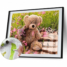 Diy Paint by Number Kits-Cute Bear PW651
