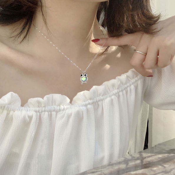 Cute Owl Necklace PWB480