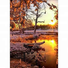 Winter Scenery Full Drill 5D Diamond Painting Kit PW446
