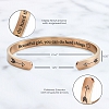 BEAUTIFUL GIRL YOU CAN DO HARD THINGS Cuff Bangle PWB356