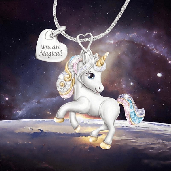 Cute Unicorn Necklace PWB081