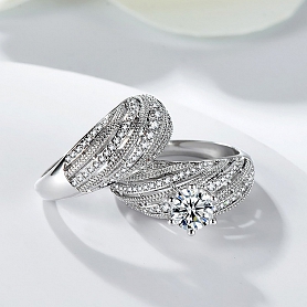 Luxury Silver Ring Set PWB250
