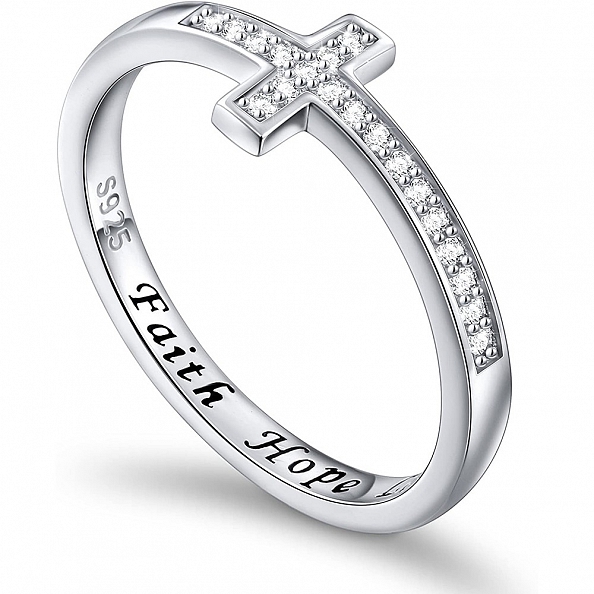 Inspirational Faith Hope Ring PWB299