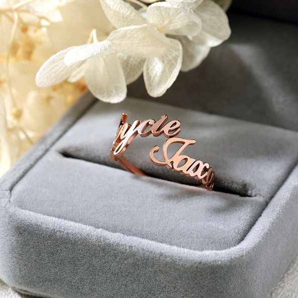 Personalized Double Name Ring PW864