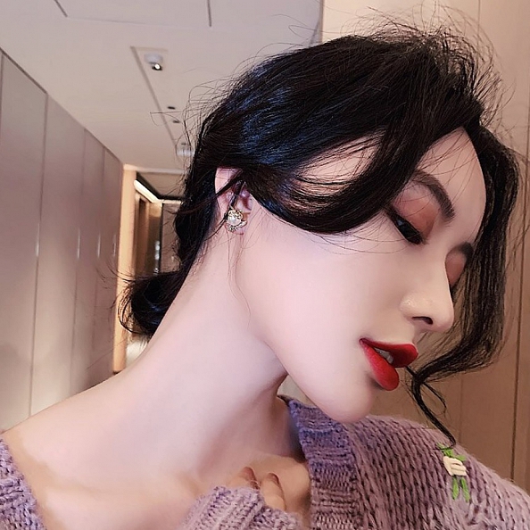 Gold Plated Owl Pearl Earrings PWB496