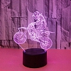 3D Motorcycle Illusion Lamp Gift 7/16 Colors PW554