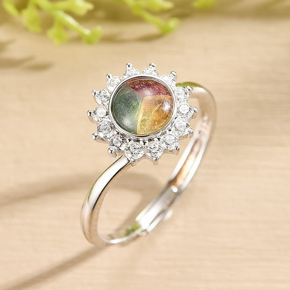 925 Natural Stone Ring SW410