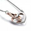 To My Granddaughter - Love, Grandma - Interlocking Heart Necklace PWB168