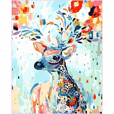 Beautiful Blooming Deer Full Drill 5D Diamond Painting Kit (DIY) PW435