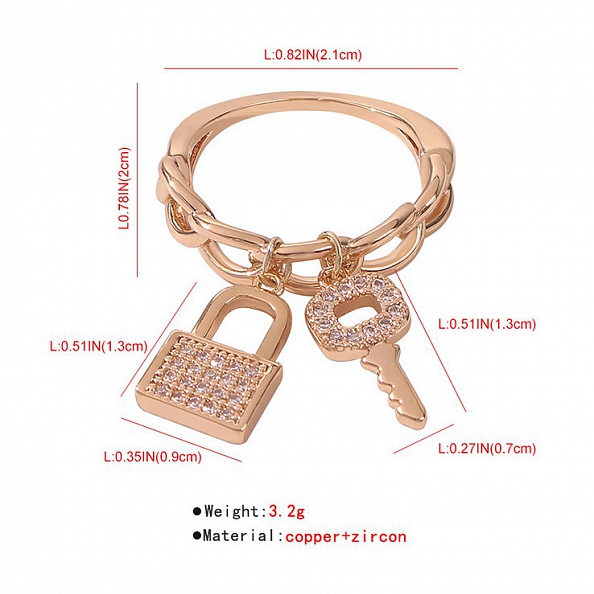Zircon lock ring PWB214
