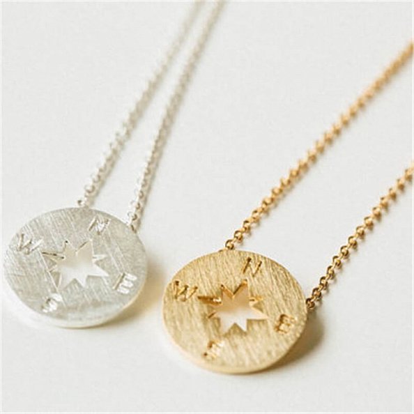 Meaningful Daughter Gift - Compass Necklace PWB385