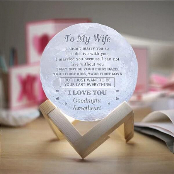 Moon Lamp With Photo 16 Colors PW029