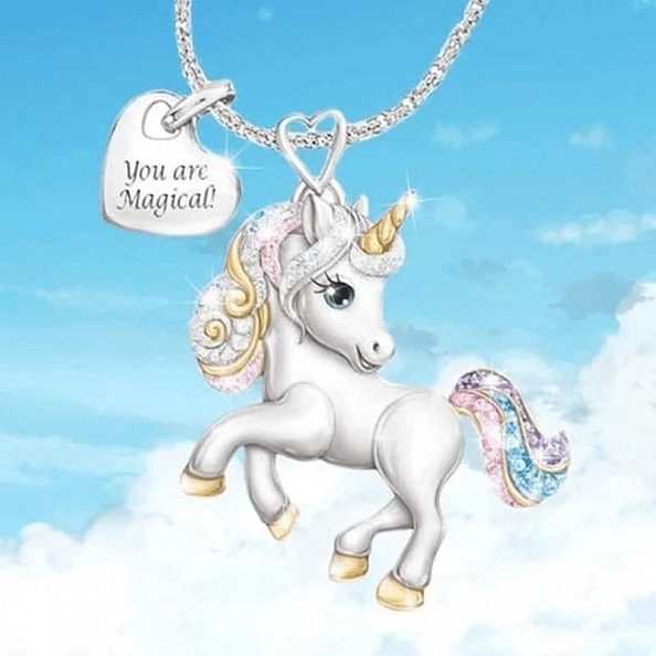 Cute Unicorn Necklace PWB081