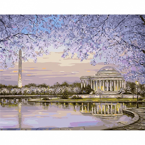 Diy  Paint by Number Kits- Lakeside Pavilion PW648