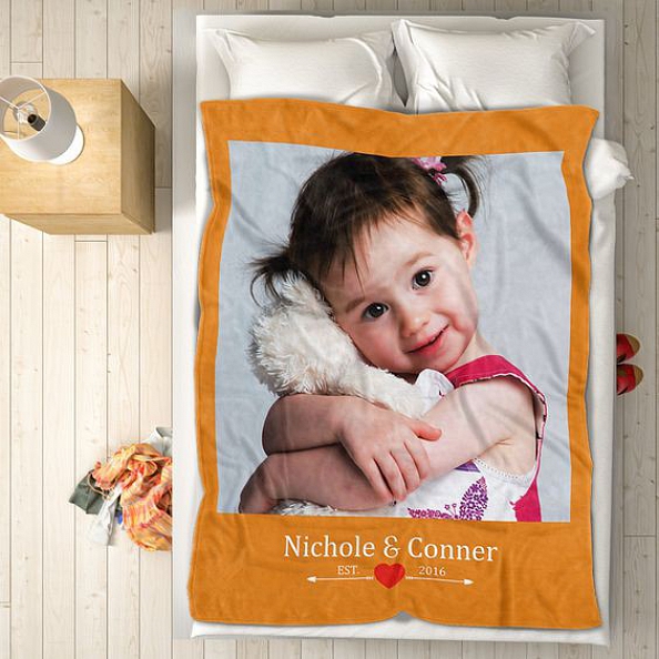 Custom Baby Photo Blanket Christmas PW143