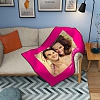 PERSONALIZED LOVE WITH 1 PHOTO FLEECE CUSTOM BLANKET PW516