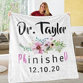 Personalized Graduation Fleece Blanket for Class Of 2020 PW281