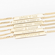 Custom Bar Name Necklace PW917