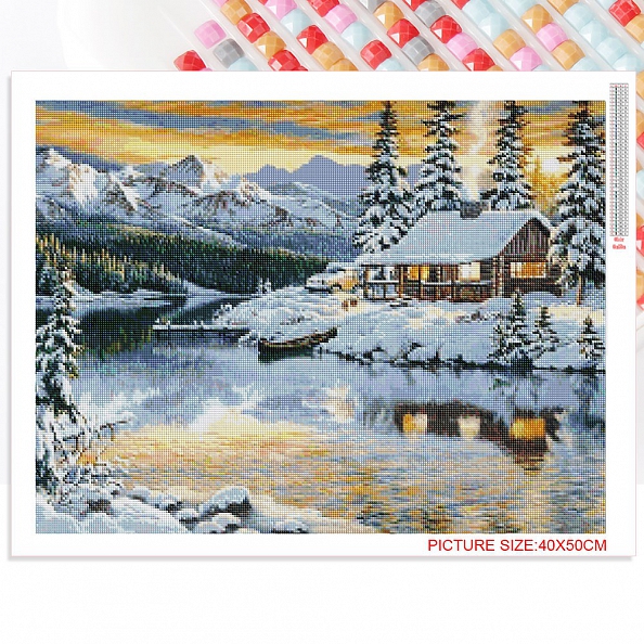 Full Drill 5D Diamond Painting Kit (DIY) -Snow Homw PW533