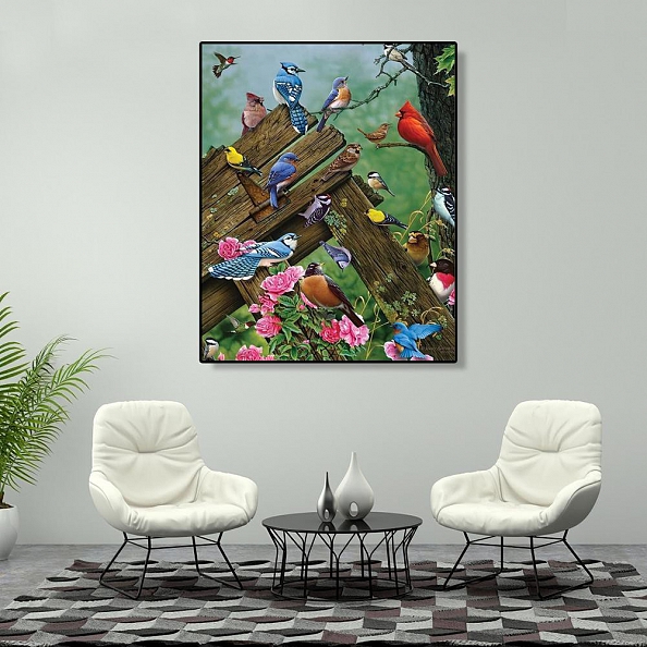 Diy Paint by Number Kits - Resting Birds PW652