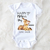 Custom Rabbit Mother's Day Baby Bodysuits PW149