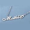 Silver Script Name Necklace PW055