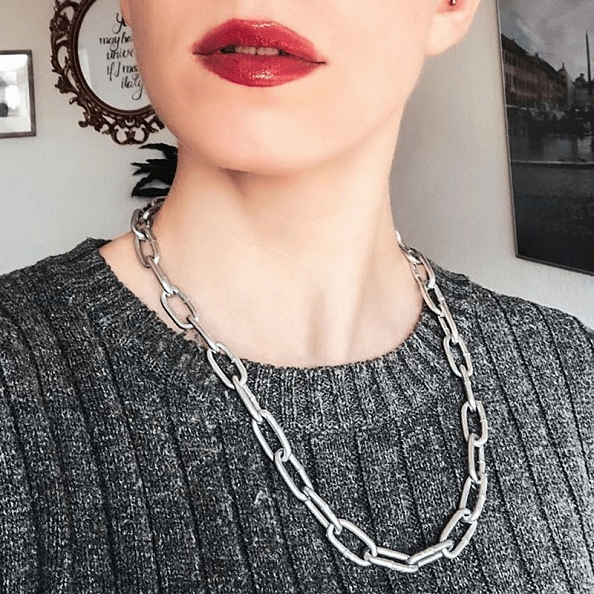 Cuba's chain choker necklace PWB094