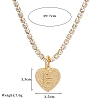 Heart charm letter necklace PW892