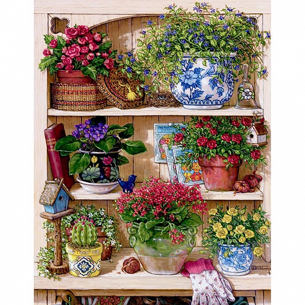 Paint By Number Kits-Flower Rack (40*50 CM) PW613