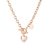 Circular Heart Clavicle Chain PWB056
