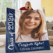 Personalized Graduation Fleece Blanket PW070
