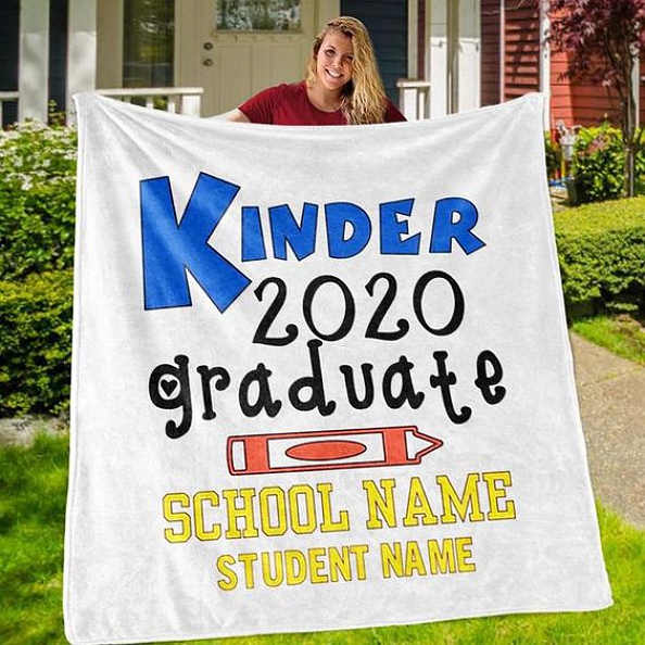 Personalized Graduation Fleece Blanket for Class Of 2020 ...