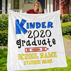 Personalized Graduation Fleece Blanket for Class Of 2020 PW294