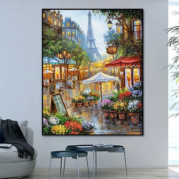 Landscape Eiffel Tower Paint By Numbers Kits PW114