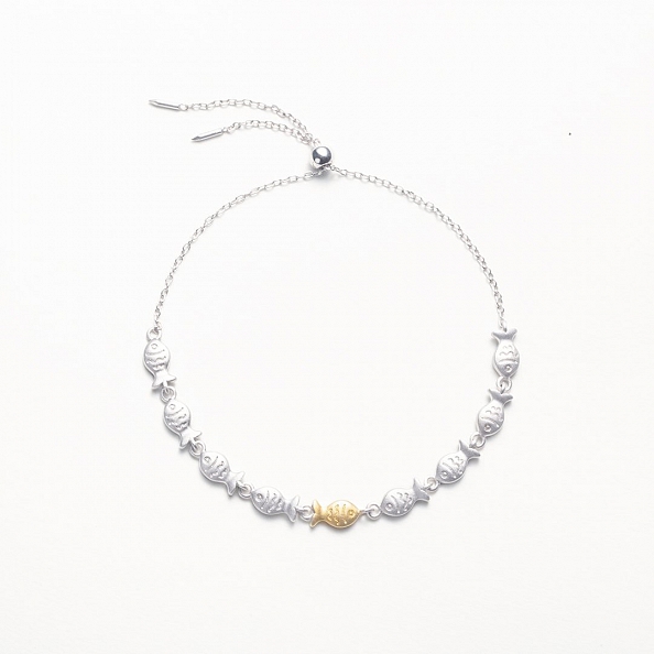 Swimming Against the Current Necklace PWB357