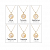 Zodiac 12 Costellation  Pendant Necklaces PW883