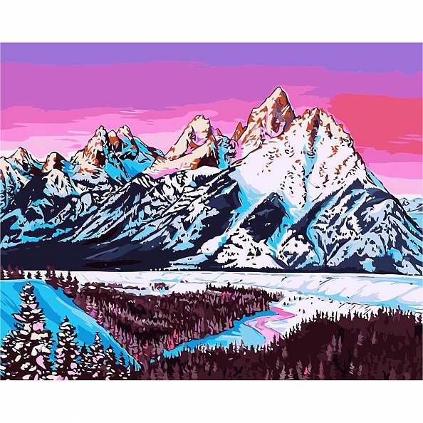 Diy Paint by Number Kits - Snow Mountain - PW645